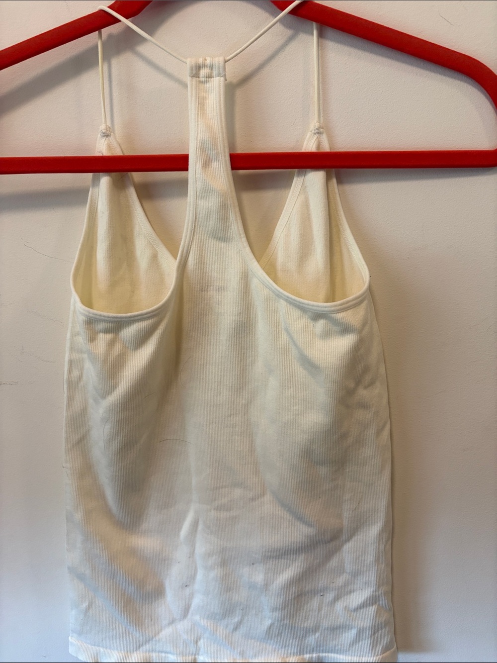 Express Cream Racerback Tank - Picture 4 of 4